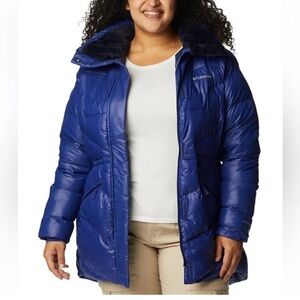 Columbia Plus Size Peak Hooded Faux-Fur-Trim Jacket NWT